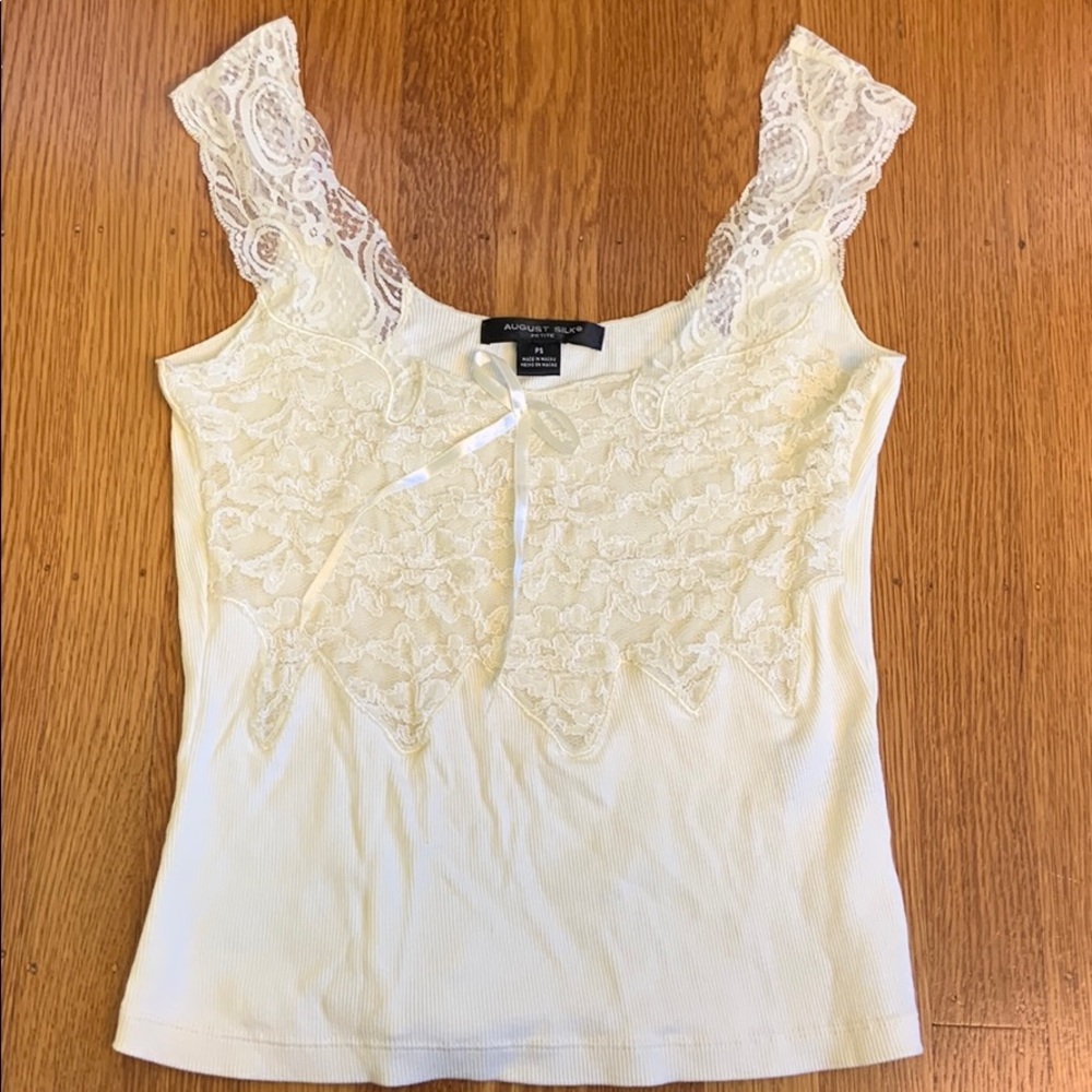 Vintage fairy cottagecore lace tank